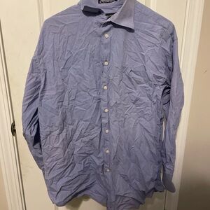 Nautica Men's Casual Blue Button Down Shirt